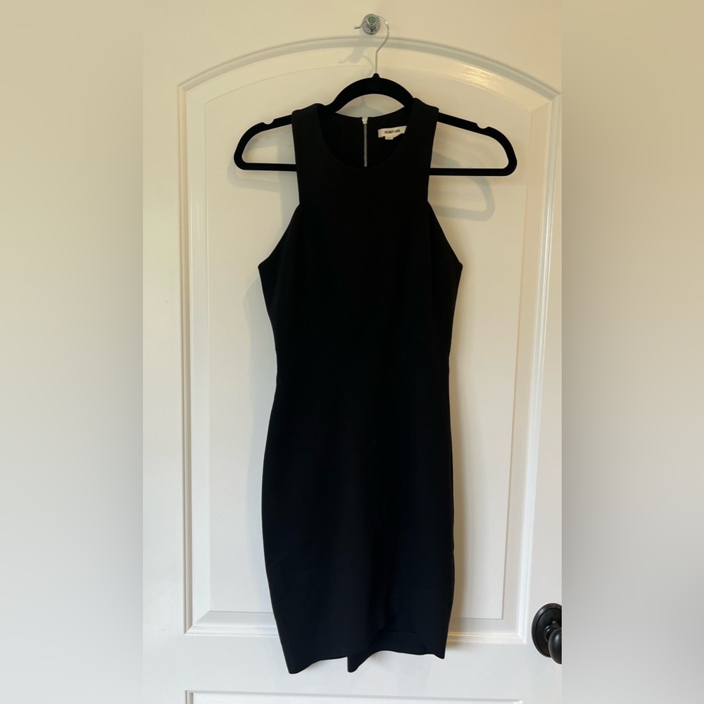 Helmut Lang fitted black dress